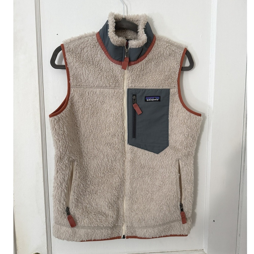 Patagonia Womens Classic Retro-X Fleece Vest Pelican Beige Grey 23083 Size M